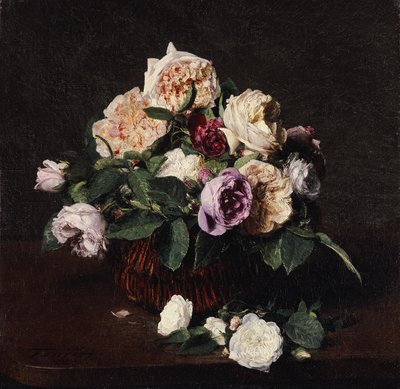 Wazon z kwiatami, 1876 autorstwa Ignace Henri Jean Fantin Latour