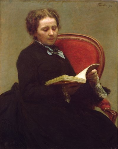 Wiktoria Dubourg (1840-1926) 1873 autorstwa Ignace Henri Jean Fantin Latour