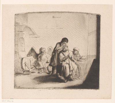 Uzdrowienie oczu Tobita autorstwa Ignace Joseph de Claussin (attributed to)