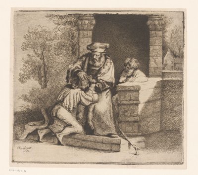 Powrót syna marnotrawnego autorstwa Ignace Joseph de Claussin (attributed to)
