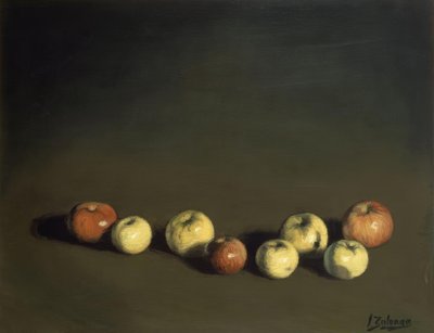 Martwa natura Ośmiu Jabłek – 1944 – OLEO / LOENZO – 37 X 72 CM autorstwa Ignacio Zuloaga y Zabaleta