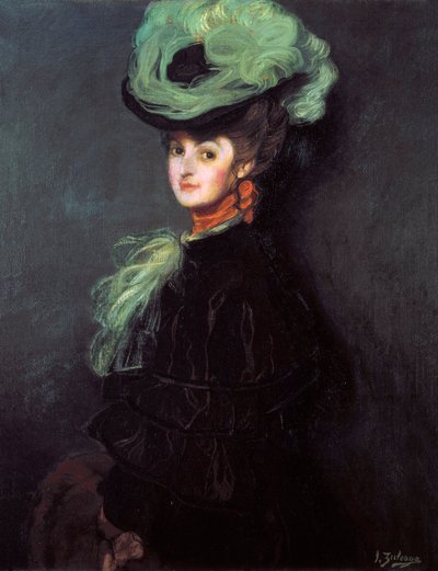 Portret Anny Bourdin (?) autorstwa Ignacio Zuloaga y Zabaleta