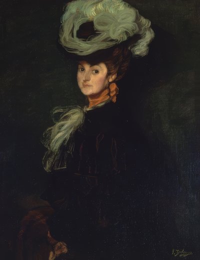 PORTRET ANNIE BOURDIN - 1906 - OLEJ / PŁÓTNO -101X78 CM autorstwa Ignacio Zuloaga y Zabaleta