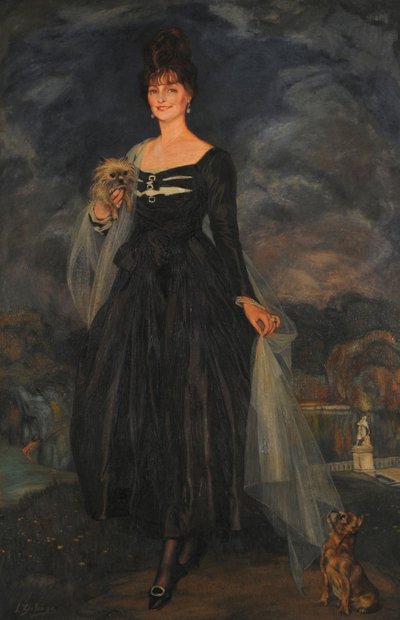 Portret pani S. W. de S. . autorstwa Ignacio Zuloaga y Zabaleto