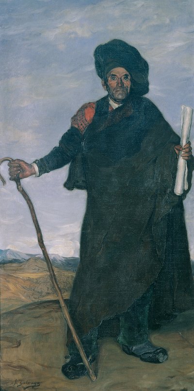 Portret poety Don Miguela, ok. 1930 r. 1900. autorstwa Ignacio Zuloaga y Zabaleto