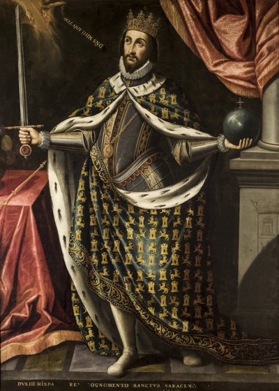 Król Ferdynand Święty z Ries, Ignacy z (ok. 1612-1661), ok. 1612-1661. 1655-1665. olej na płótnie autorstwa Ignacio de Ries
