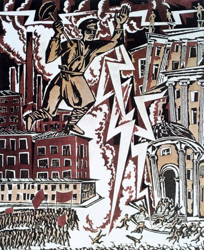 „Czerwona błyskawica”, 1919. autorstwa Ignaty Nivinsky