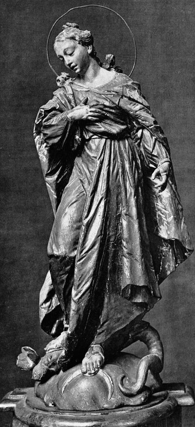 Maryja Panna (drewno) autorstwa Ignaz 1725-75 Gunther