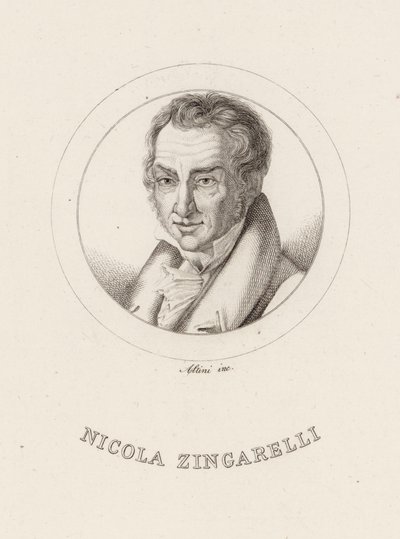 Portret kompozytora Nicola Antonio Zingarelli 1752-1837. autorstwa Ignazio Altini