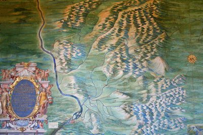 mapa Awinionu i Comtat Venaissin autorstwa Ignazio Danti