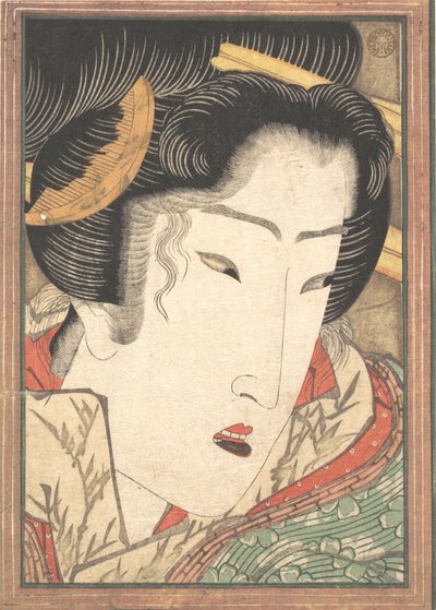 Odrzucona Geisha z Passions Cooled by Springtime Snow, 1824. autorstwa Ikeda Eisen