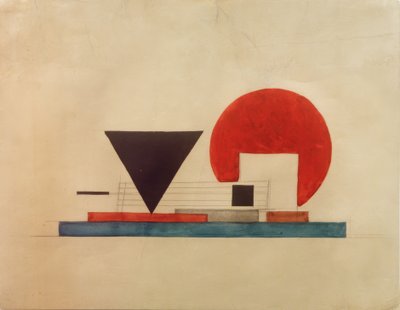 Projekt kiosku z książkami autorstwa Ilja Grigorjewitsch  Tschaschnik