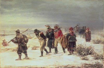 W roku 1812 (Odwrót z Moskwy) 1873 autorstwa Illarion Mikhailovich Pryanishnikov