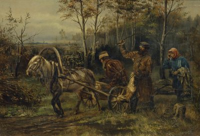 Złodziej drewna autorstwa Illarion Mikhailovich Pryanishnikov
