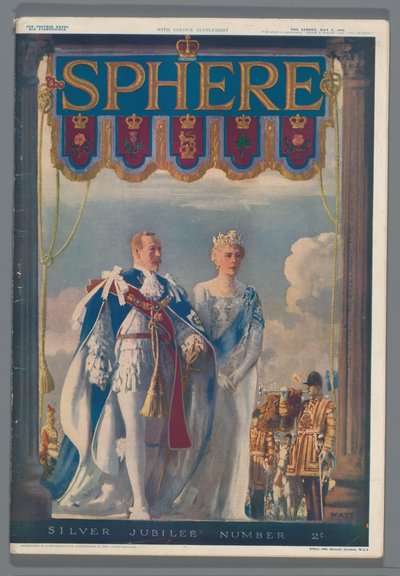 Egzemplarz magazynu „The Sphere” z 4 maja 1935 r. z okazji Srebrnego Jubileuszu Króla Jerzego V Kula / Numer Srebrnego Jubileuszu (tytuł na obiekcie) autorstwa Illustrated Newspapers Ltd.