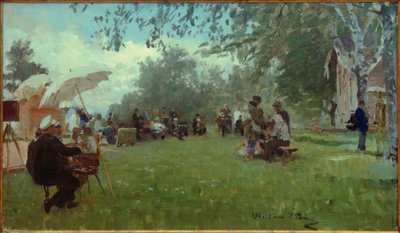 Na daczy akademii autorstwa Ilya Efimovich Repin