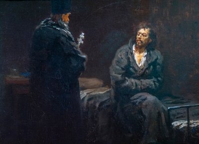 PRZED Spowiedzią autorstwa Ilya Efimovich Repin