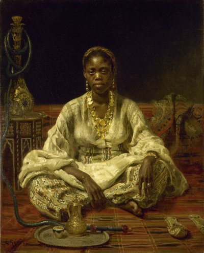 Czarna kobieta, 1875-1876. autorstwa Ilya Efimovich Repin