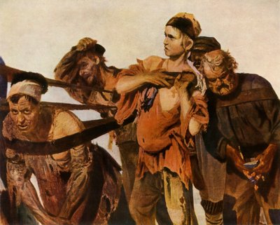 „Detal Burłaków nad Wołgą”, 1870-1873, 1965. autorstwa Ilya Efimovich Repin