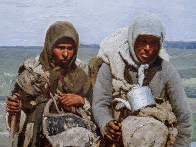 POBOŻNE KOBIETY NA PIELGRZYMCE (więcej) autorstwa Ilya Efimovich Repin
