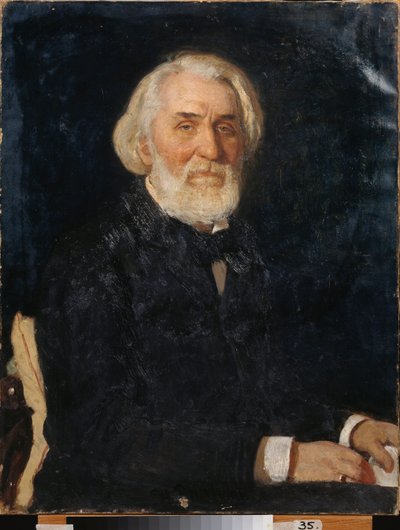 Portret pisarza Iwana Siergiejewicza Turgieniewa (Turgieniewa) autorstwa Ilya Efimovich Repin