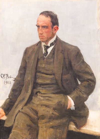 Portret Paolo Troubetzkoya autorstwa Ilya Efimovich Repin