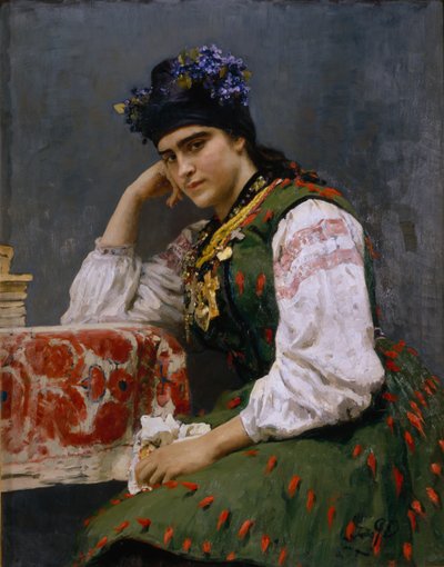 Portret Sofii Dragomirovej-Lukomskiej, 1889 autorstwa Ilya Efimovich Repin