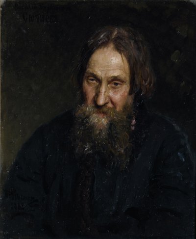 Portret Wasilija Kiriłowicza Syutajewa 1819-1892, 1882 autorstwa Ilya Efimovich Repin