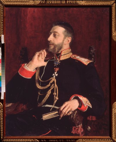 Portret poety K.R. (Wielki Książę Konstantin Konstantinowicz Rosji) (1858-1915) autorstwa Ilya Efimovich Repin