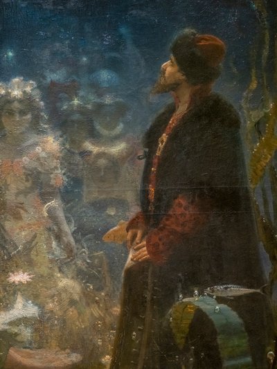 SADKO W PODWODNYM KRÓLESTWU (szczegół) autorstwa Ilya Efimovich Repin