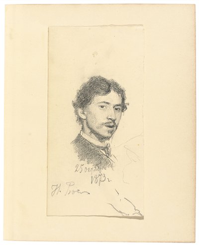 Autoportret, 1873 autorstwa Ilya Efimovich Repin