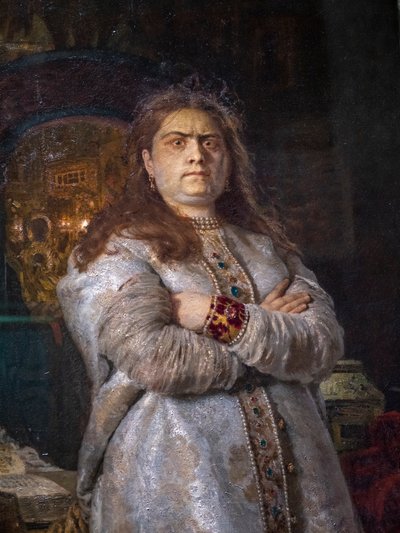 TSAREVNA SOFIA ALEXEIEVNA W KONWENCIE NOVODEVICZY autorstwa Ilya Efimovich Repin