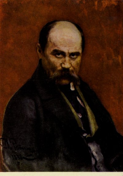 Taras Szewczenko, ukraiński poeta i artysta autorstwa Ilya Efimovich Repin