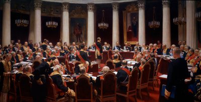 Uroczyste posiedzenie Rady Państwa, 7 maja 1901 r autorstwa Ilya Efimovich Repin