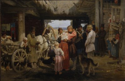 Pożegnanie Rekruta, 1879 autorstwa Ilya Efimovich Repin