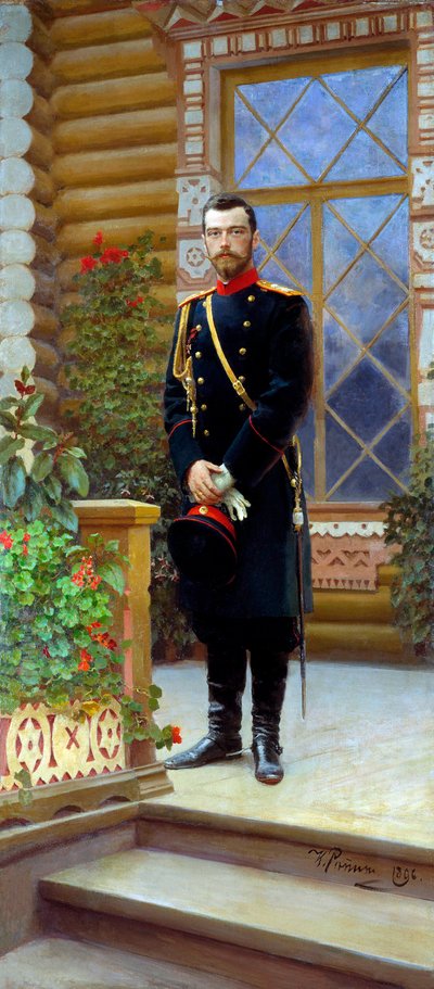 Car Rosji Mikołaj II, 1896. autorstwa Ilya Efimovich Repin