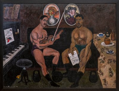 Autoportret i portret Piotra Konczałowskiego autorstwa Ilya Ivanovich Mashkov