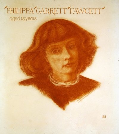 Portret Filippy Garrett Fawcett w wieku 15 lat autorstwa Image Selwyn