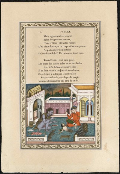 Mysz zamieniła się w dziewczynę Mysz zamieniła się w pokojówkę, 1837-1839. autorstwa Imam Bakhsh Lahori