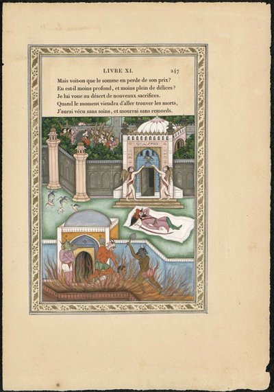 Ze snem dun habatant du mogul t mogul, 1838-1839. autorstwa Imam Bakhsh Lahori