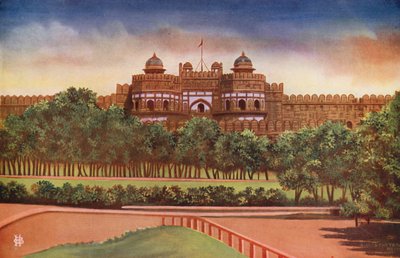 Brama Delhi, Fort Agra (zdjęcie kolorowe) autorstwa Indian photographer