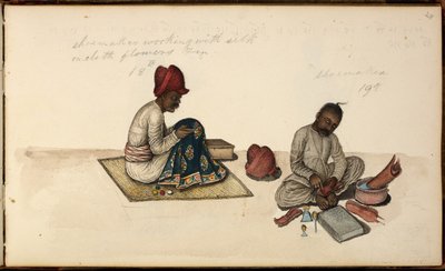 Dodać. Lub. 1539, Szewc i Hafciarz autorstwa Indian School