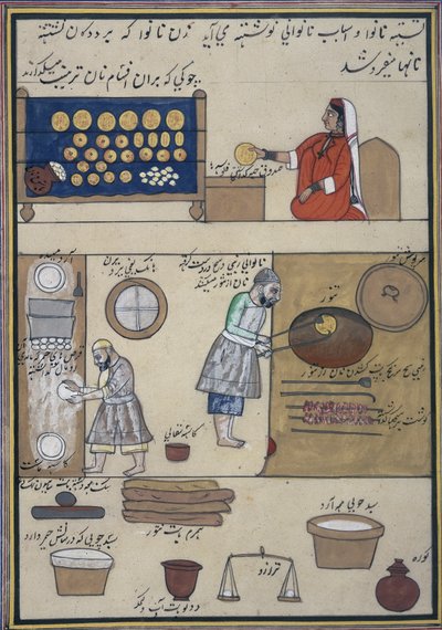 „Album handlu kaszmirskiego”, ok. 1860 (akwarela na papierze) autorstwa Indian School