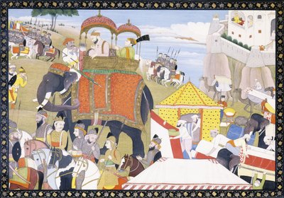 Ilustracja z Hamir Hath, początek XIX wieku autorstwa Indian School
