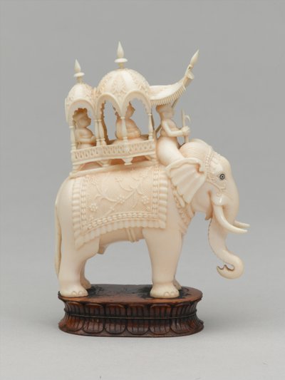 Czarny król, figura szachowa, Indie, 1820 ok autorstwa Indian School