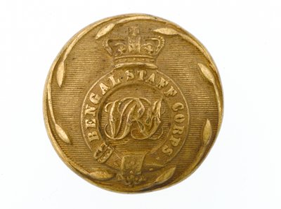 Button, bengalski korpus sztabowy, 1861-1876 autorstwa Indian School