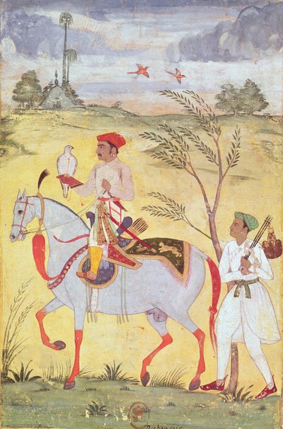 Cesarz Jahangir (1569-1627) autorstwa Indian School