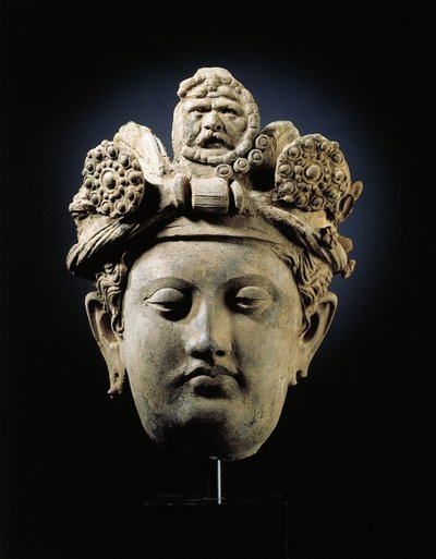 Szef bodhisattwy z Gandhara autorstwa Indian School