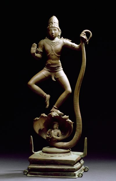 Kaliyakrishna, Chala, Tamil Nadu (brąz) autorstwa Indian School
