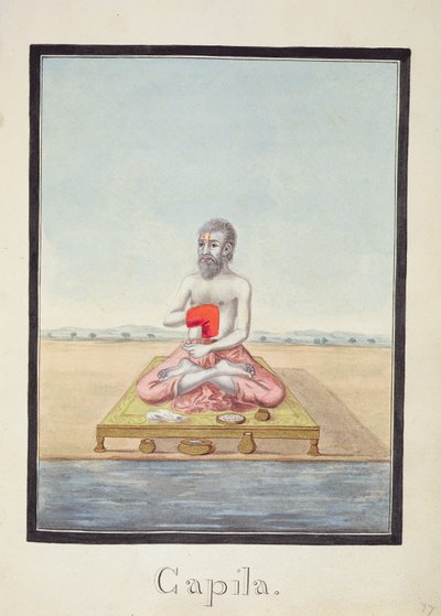 MSS EUR C 116/1 f.77r Mędrzec Kapila z hinduskiego eposu „Adhyatma Ramajana” autorstwa Indian School